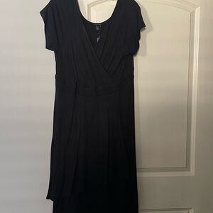 Black Women's V-neck Dress